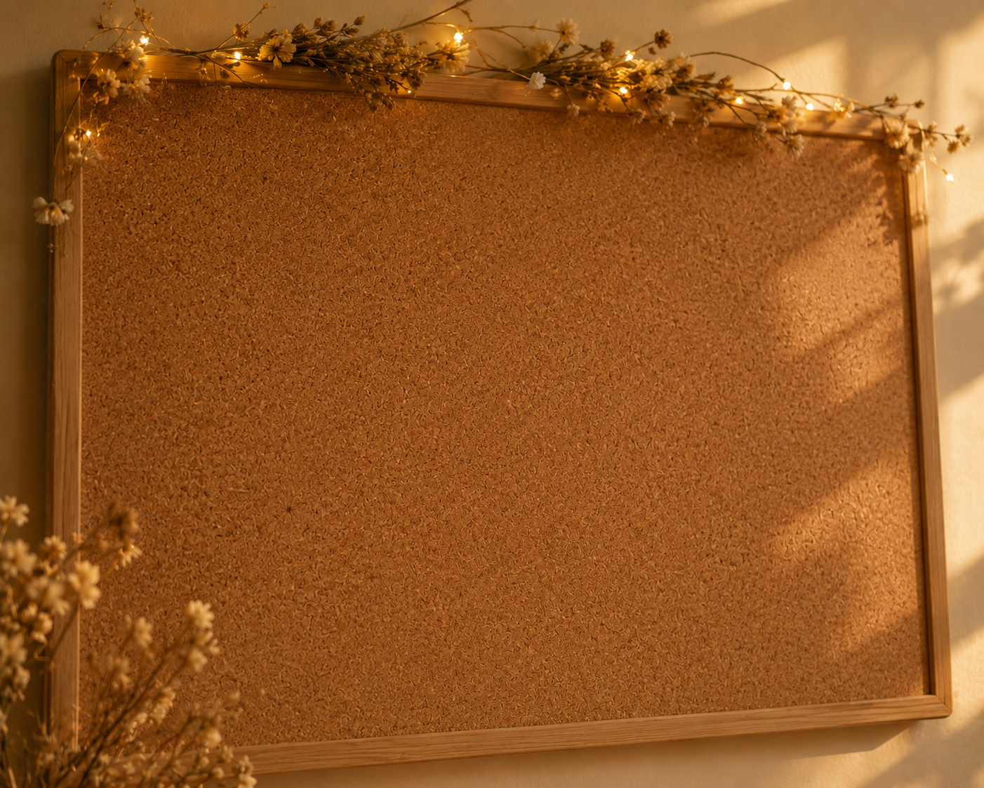 Corkboard with pinned testimonials